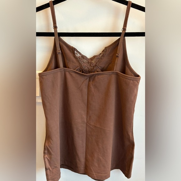 Tommy Hilfiger Brown Lace Trim Cami Top - Picture 3 of 4